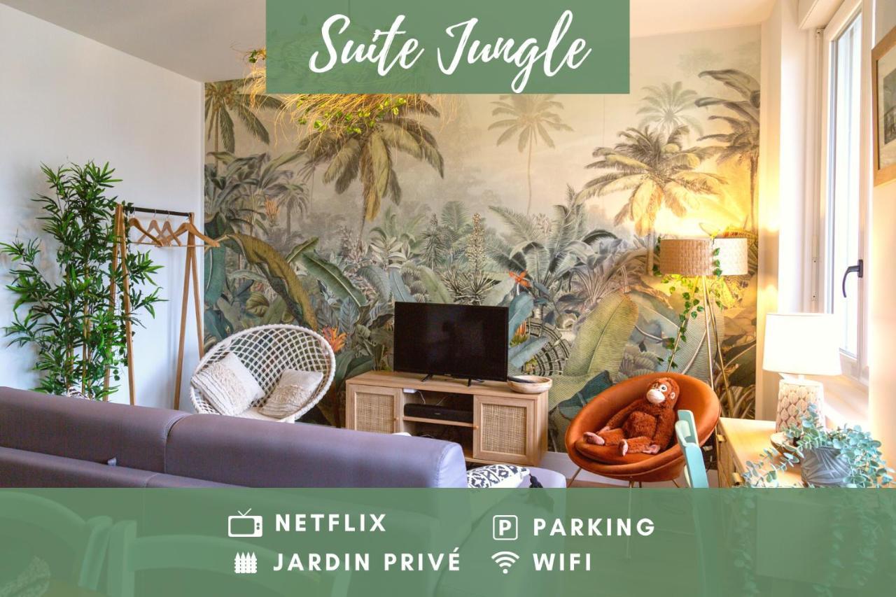 Suite Jungle - Jardin, Netflix Et Parking - Le Manoir Aux Pommes Orbec Ngoại thất bức ảnh